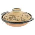 thumbnail image 1 of Japanese Ceramic Casserole Pan Kitchen Cooking Pot Casserole Pot Soup Stew Pot, 1 of 6