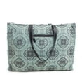 thumbnail image 2 of Myra Bag Western Leather Weekender Bag for Women - Upcycled Shoulder Handbag Teal, 2 of 5