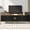 Style A-Black & Gold, variant on Royard Oaktree Fluted TV Stand for 75" TVs w/Drawers & Cabinet, Curved Media Console w/Gold Accent
