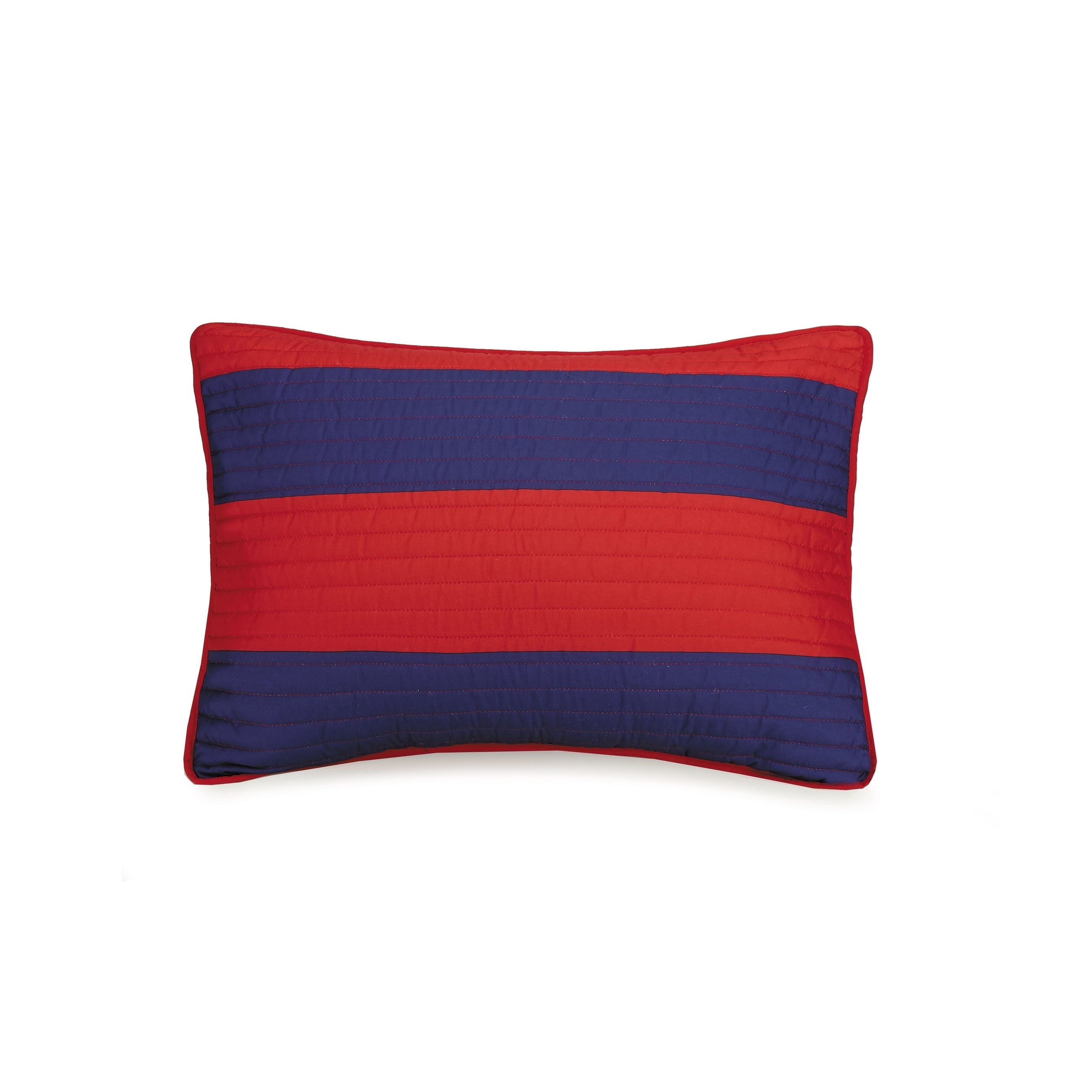 Urban Playground Kids and Teens Lavelle Stripe Red/Blue 2-Piece Quilt Set, Twin