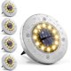 thumbnail image 1 of Solar Ground Lights 12LEDs 4PACK In-Ground Lights Solar Powered Pathway Lights Outdoor Decking Landscape Lamp for Lawn Yard (Warm), 1 of 4