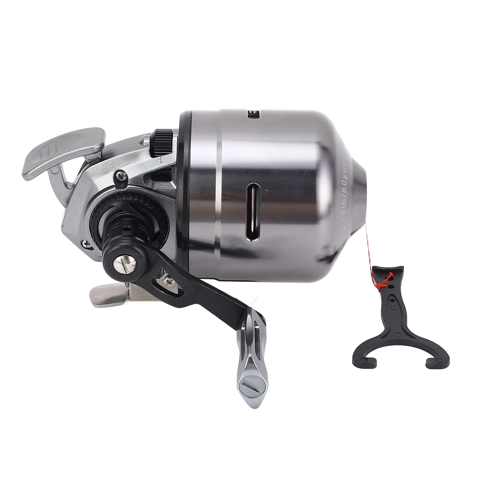 Vowen Closed Face Fishing Reel Stainless Steel Spincast Reel with Line Arranging Gray