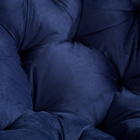 Better Homes & Gardens Papasan Chair with Vevel Fabric Cushion, Navy