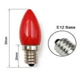 thumbnail image 4 of E12 Light-emitting Diode Candle Bulb 1.5W Red Glass Cover Red Lighting Bulb Buddha Red Lotus God Lamp 4Light-emitting Diodes SMD2835 Light (220V), 4 of 6