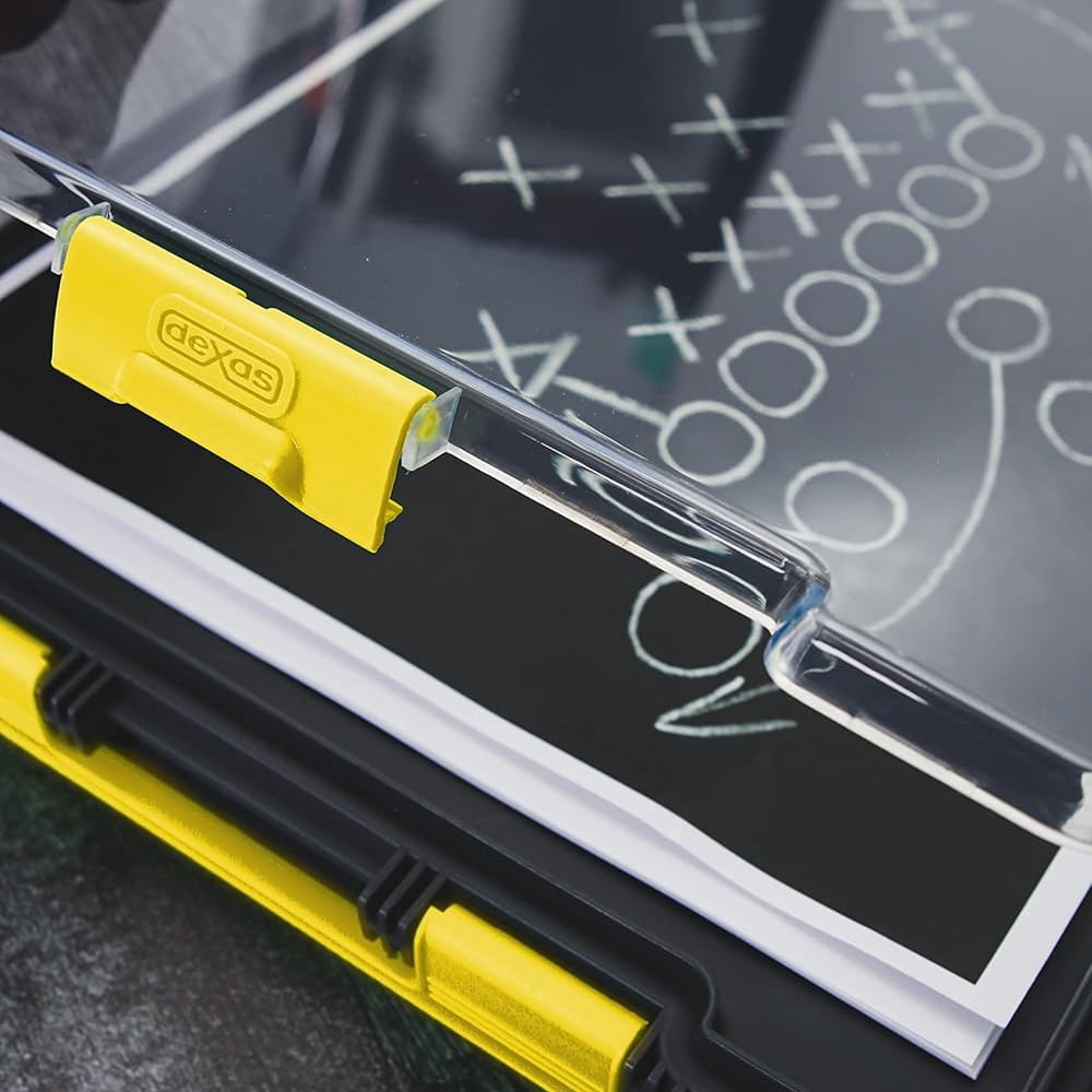 Dexas Clearview Clipcase Clipboard, 13.75 X 9.5 in, Yellow