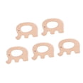 thumbnail image 3 of 5 mordedores de madera con forma de animal para la dentición de bebés, accesorios de madera natural para la dentición (elefante), 3 of 14