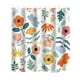 thumbnail image 1 of Cortina De Ducha Para Baño Con Estampado Abstracto De Plantas Y Flores, Cortina De Poliéster Impermeable Para Separar El Baño, Cortina De Puerta, 1 of 6