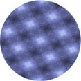 thumbnail image 1 of Ahgly Company Indoor Round Patterned Light Slate Blue Area Rugs, 4' Round, 1 of 6