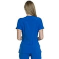 thumbnail image 3 of Dickies EDS Essentials Medical Scrubs Top for Women V-Neck DK735, S, Royal, 3 of 7