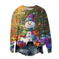 thumbnail image 3 of LSLJS Christmas Sweatshirts for Women Crewneck Long Sleeve Shirts Funny Trendy Christmas Print Graphic Fall Tops, Gifts for Women, S-2XL, 3 of 6