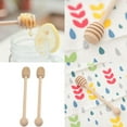 thumbnail image 6 of Dytern stirring rod 2pcs Honey Stirring Wooden Honey Dipper Sticks Jam Muddler Syrup Stirrer Drizzler Stirring Rod for Honey Pot Jar Container,6.3"X1.02"X1.02", 6 of 10