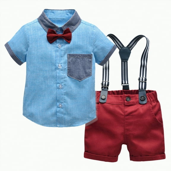 Teen Boy Clothes Boy's Kids Spring Summer Cotton Cute Printed Sleeveless Casual 0 6 12 18 24 Months 2T 3T Baby Outfit Set Tops Shorts 2 Piece