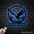 thumbnail image 3 of Handmadetneonsign Eagle Metal Wall Art Light, Wild Life Metal Sign Wall Decor, Custom Animal Metal Decor 50096, 3 of 5