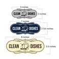 thumbnail image 4 of Designer Clean Dishes Sign (Navy Blue / White) - Large, 4 of 4