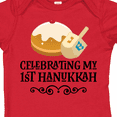thumbnail image 4 of Inktastic 1st Hanukkah Childs Dreidel Boys or Girls Baby Bodysuit, 4 of 5