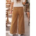 thumbnail image 2 of ZhiHiMeRi Women's Corduroy Wide Leg Pants, High Waisted Casual Trousers XL, 2 of 12