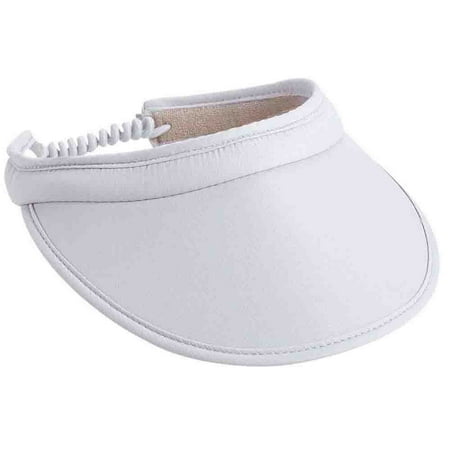 Golf Stretch Visor - Page & Tuttle Mens Coil Back Eyeshade Visor Golf Athletic Visor - White Osfa
