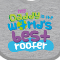 thumbnail image 4 of Inktastic Daddy Worlds Best Roofer Boys or Girls Baby Bib, 4 of 4