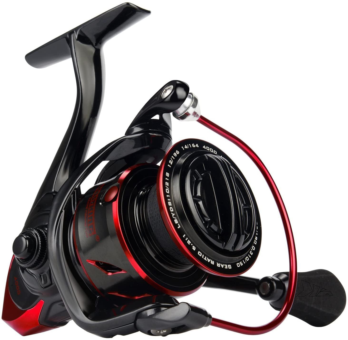 39.5 LB Carbon Fiber Drag,12+1 BB Ultra Smooth All Aluminum Inshore Reel for Saltwater or Freshwater One Bass Fishing reels Light Weight Saltwater Spinning Reel 