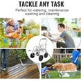 thumbnail image 6 of VEVOR Hose Reel Cart, Hold Up to 250 ft of 5/8’’ Hose, Garden Water Hose Carts Mobile Tools with 4 Wheels, Heavy Duty Powder-coated Steel Outdoor Planting with Storage Basket, for Garden, Yard, Lawn, 6 of 9