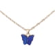 thumbnail image 2 of Collar con colgante de mariposas para San Valentín para adolescentes, cadena de clavícula ajustable estilo tarjeta vintage, ideal como regalo para San Valentín, collar de metal., 2 of 6