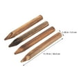 thumbnail image 5 of YOSADIER 6-Pack Brown Wood Garden Stakes Weather-Resistant Decorative Fence Edging for Landscape and Yard, 5 of 8