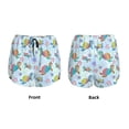thumbnail image 5 of Picia Colorful Sea Turtle Pattern Women's 2 in 1 Athletic Running Shorts High Waisted Workout Casual Gym Sweat Shorts with Comfy Liner Zipper Pockets-Large, 5 of 9
