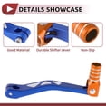 thumbnail image 3 of Folding Motorcycle Gear Shifter Lever for Yamaha TTR 50cc Aluminum Alloy Pedal Shift Lever Arm Blue and Orange, 3 of 6