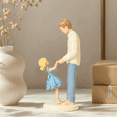 thumbnail image 3 of Father & Daughter Dancing Statue – Hand-Painted Resin Figurine Gift for Dad, Father’s Day, Birthday, Christmas, 3 of 8