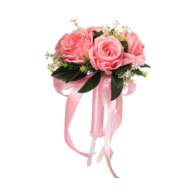 Künstlicher Hochzeitsstrauß, Brautstrauß, Der Hochzeitsstrauß für Die Zeremonie, Jahrestag, Party Dekoration Hält Rosado Gloria Ramo de novia