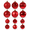 B 48pc, variant on KFUIRDE Vintage Painted Christmas Ornaments Set 12pc, Warm Brown Retro Tree Decor with Shatterproof Hanging Balls, Vintage Style Accents for Christmas Tree Mantel Wreath, Holiday Display