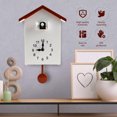 thumbnail image 2 of JTNero Cuckoo Clock Plastic Cuckoo Wall Clock with Bird Tweeting Sound Hanging Bird Clock Minimalist Cuckoo Clock Decorative for Home Living Room, 2 of 5