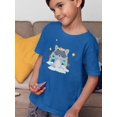 thumbnail image 2 of Raccoon Meditating T-Shirt Toddler -Image by Shutterstock,  3 Toddler, 2 of 4