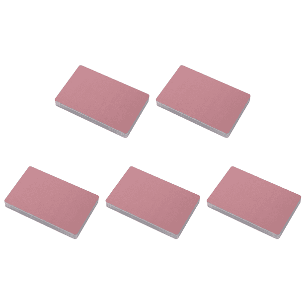 Likrtyny 50 Tarjetas Visita Metal Aleación Aluminio para Tarjetas Bricolaje (oro Rosa)