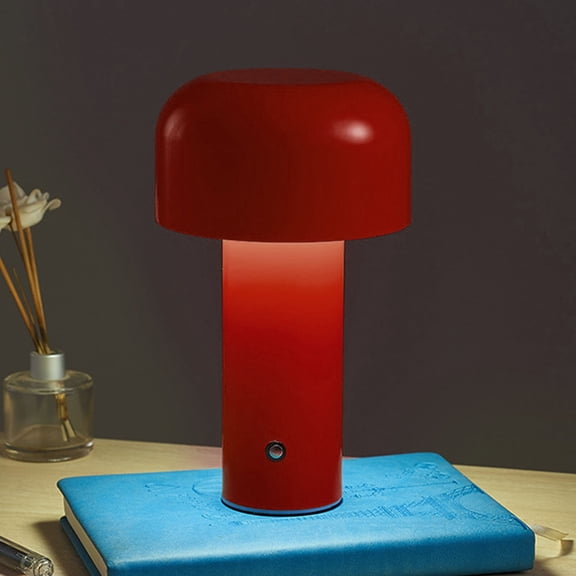 Elowen Mushroom Desk Lamp Mushroom Table Lamp LED Light Beads Stepless Dimming Night Light for Bedroom Bedside