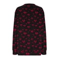 thumbnail image 5 of Xuyuer Valentines Day Sweatshirts for Women Valentine Sweatshirt Love Heart Graphic Pullover Tops Casual Holiday Tops Love Heart Shirts Casual Valentine Pullover Long Sleeve Tops, 5 of 5