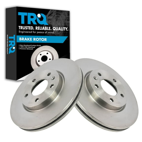 TRQ Front Brake Rotors Set Vented Fits Select 2012-2017 Buick Verano 2014-2015 Chevrolet Cruze 2011-2015 Volt