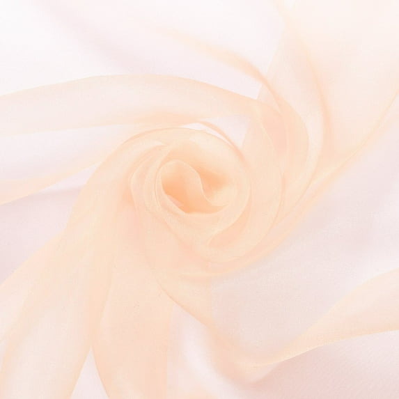 Sheer Organza (47/48") Polyester Lightweight Apparel & Décor Fabric - White