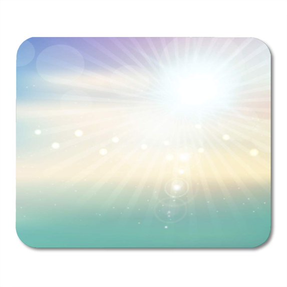 KDAGR Bokeh Abstract Starburst Lights Magic Magical Star Summer Sun Mousepad Mouse Pad Mouse Mat 9x10 inch