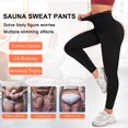 thumbnail image 6 of COMFREE Waist Trainer Sauna Compression Leggings for Women Sweat Pants High Waist Slimming Tummy Thermo Workout Body Shaper Thighs, 6 of 6