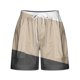 thumbnail image 4 of Pantalones Cortos Sueltos para Mujeres de Verano Impreso Encaje Hasta Bolsillo Elástico Pantalones Cortos Casuales Poliéster, Moda Pantalones Cortos de Verano para Uso Diario Y de Ocio, 4 of 5