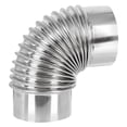 thumbnail image 1 of Tuyau d'Échappement Flexible en Acier Inoxydable pour Cheminée, 1 of 8
