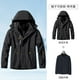 thumbnail image 2 of Parka impermeable para exteriores para hombres y mujeres, conjuntos de dos piezas, conjunto de abrigo de invierno cálido 3 en 1 para acampar y hacer senderismo, chaquetas a prueba de viento, 2 of 5