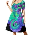 thumbnail image 3 of Vestido de manga corta Cthulhu Tentacles vestidos de cóctel Vestido mujer Vestido, 3 of 7