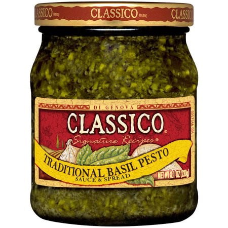 (3 Pack) Classico Traditional Basil Pesto Sauce & Spread, 8.1 oz (Best Chicken Alfredo Sauce In A Jar)