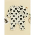 thumbnail image 2 of Wassery Baby Girls Fall Jumpsuits 6M 12M 18M 24M Newborn Girls Long Sleeve Bear Print Rompers Autumn Onesie Bodysuit Clothing for Infant Girls, 2 of 8