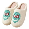 thumbnail image 2 of Pareja Con Punta Cerrada Pantuflas Murciélago Esponjosas Antideslizantes para Halloween Hombres Y Mujeres, 2 of 9