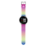 Justice Girls Tween Smartwatch in Perforated Rainbow - JSE4206WMC