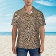 thumbnail image 4 of Lsque Leopard Print-2 pattern Hawaiian Shirt for Men, Unisex Summer Beach Casual Short Sleeve Button Down Shirts-Small, 4 of 9