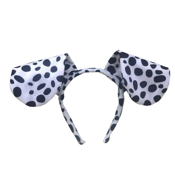 Diadema De Orejas De Dálmata De Peluche, Set De 2 Unidades, Para Adultos Y Niños, Ideal Para Disfraces